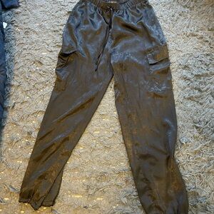 Women’s black silky pants size small